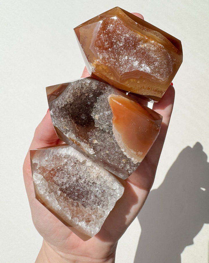 Red Druzy Agate Tower // Healing + Encouraging + Empowering