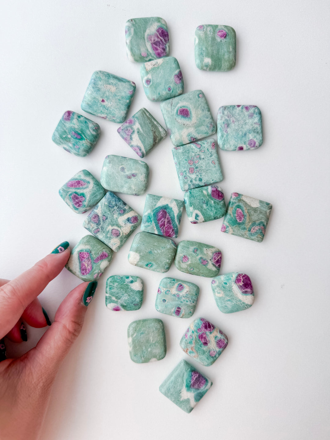 Ruby in Fuchsite Square // Healing + Love + Acceptance