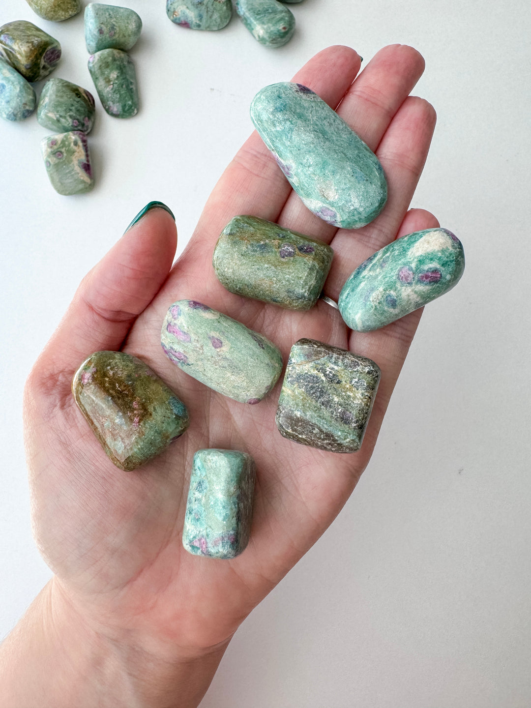 Ruby in Fuchsite Tumble // Healing + Love