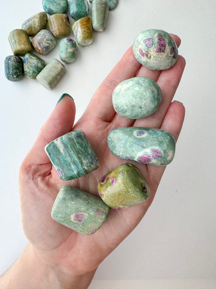 Ruby in Fuchsite Tumble // Healing + Love