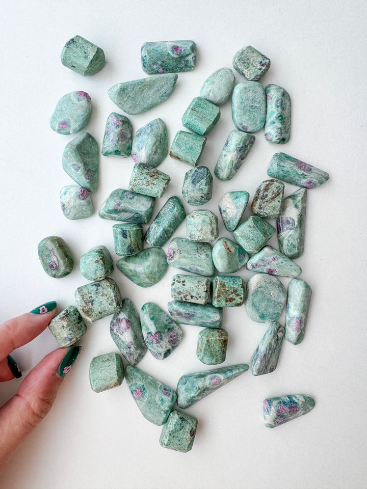 Ruby in Fuchsite Tumble // Healing + Love