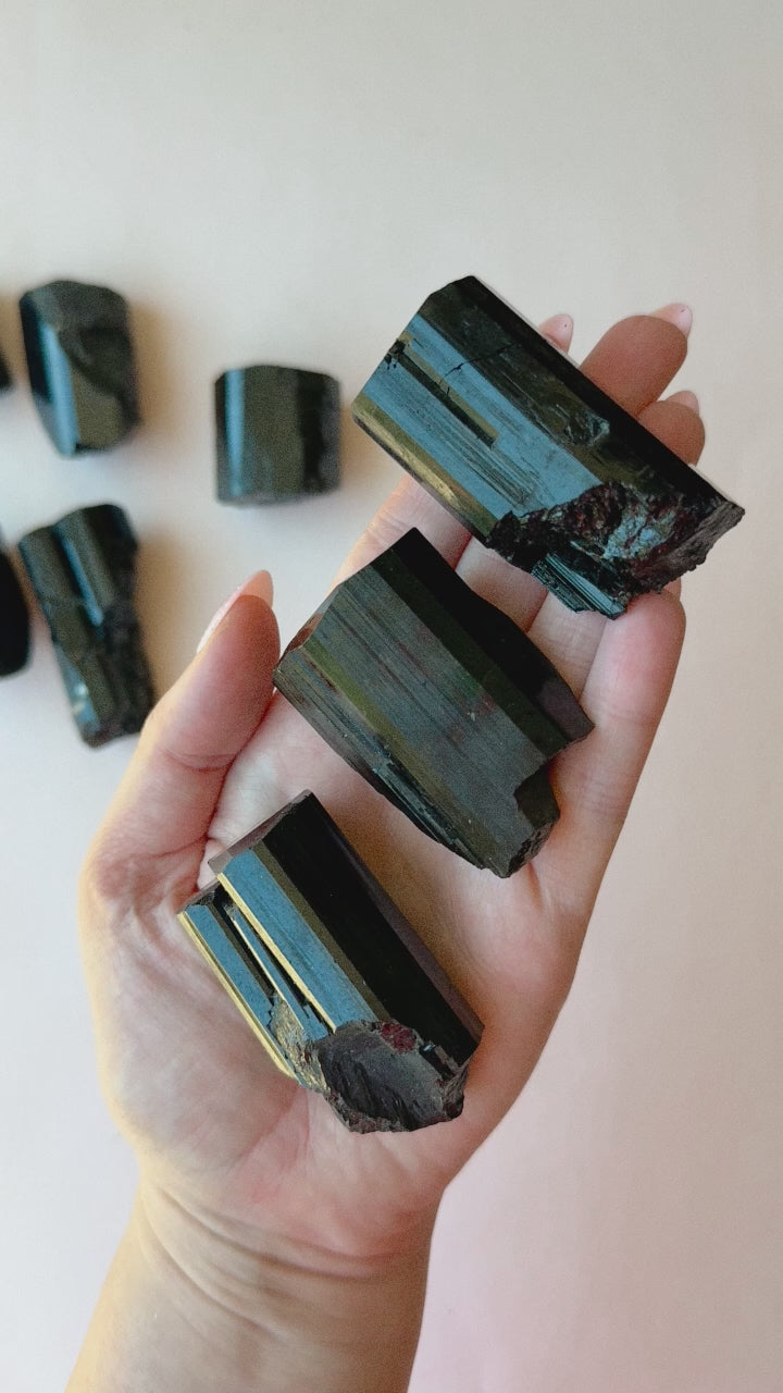 Black Tourmaline Raw (High Quality) // Protection + Grounding