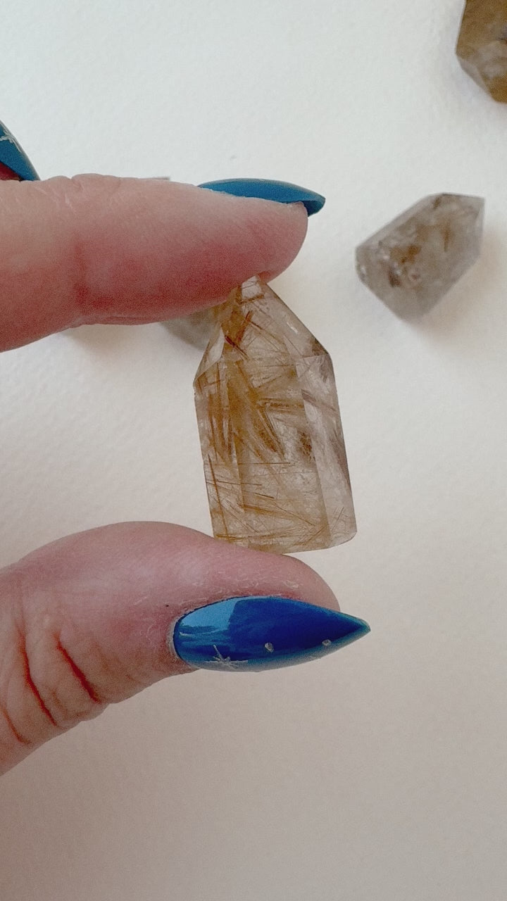 Rutilated Quartz Mini Tower // Clarity + Spirituality