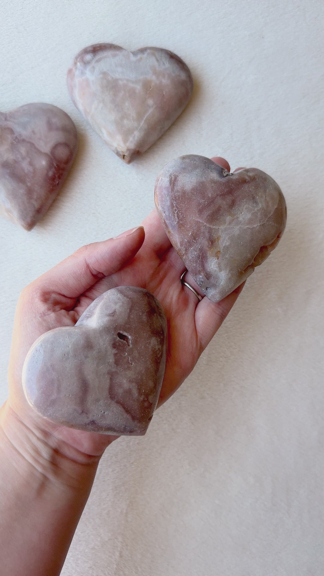 Pink Amethyst Heart // Love + Compassion