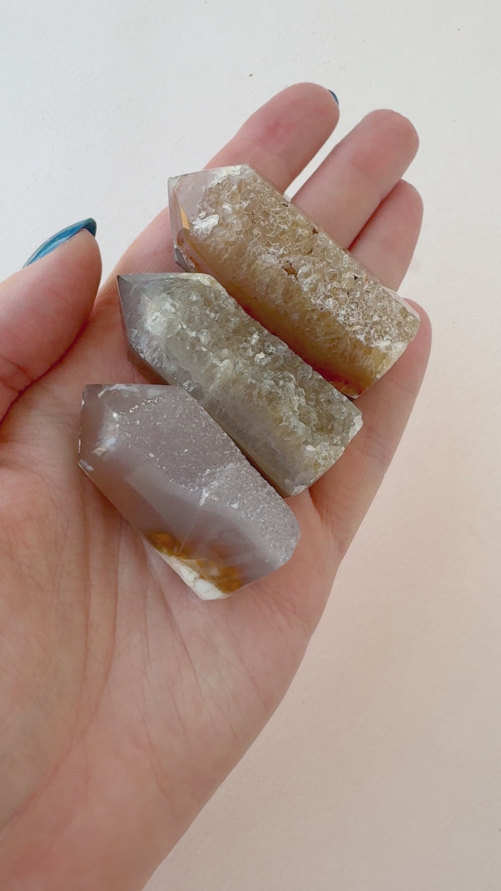 Agate Druzy Tower (Small) // Grounding + Balance