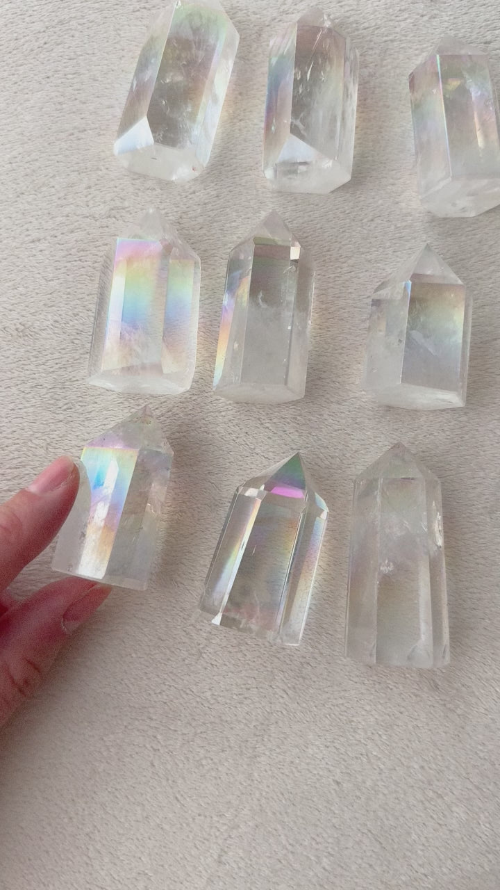 Angel Aura Quartz Tower // Joy + Healing + Peace