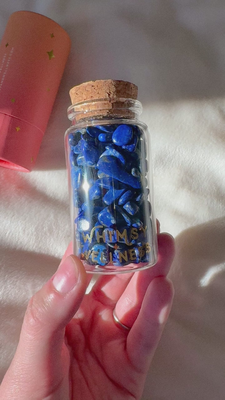 Mini Crystals in 50ml Glass Bottle