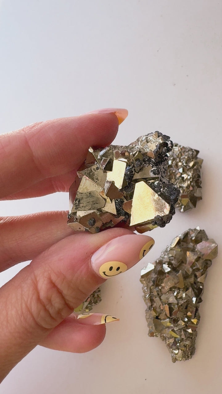 Pyrite Octahedron Cluster // Success + Wealth + Protection