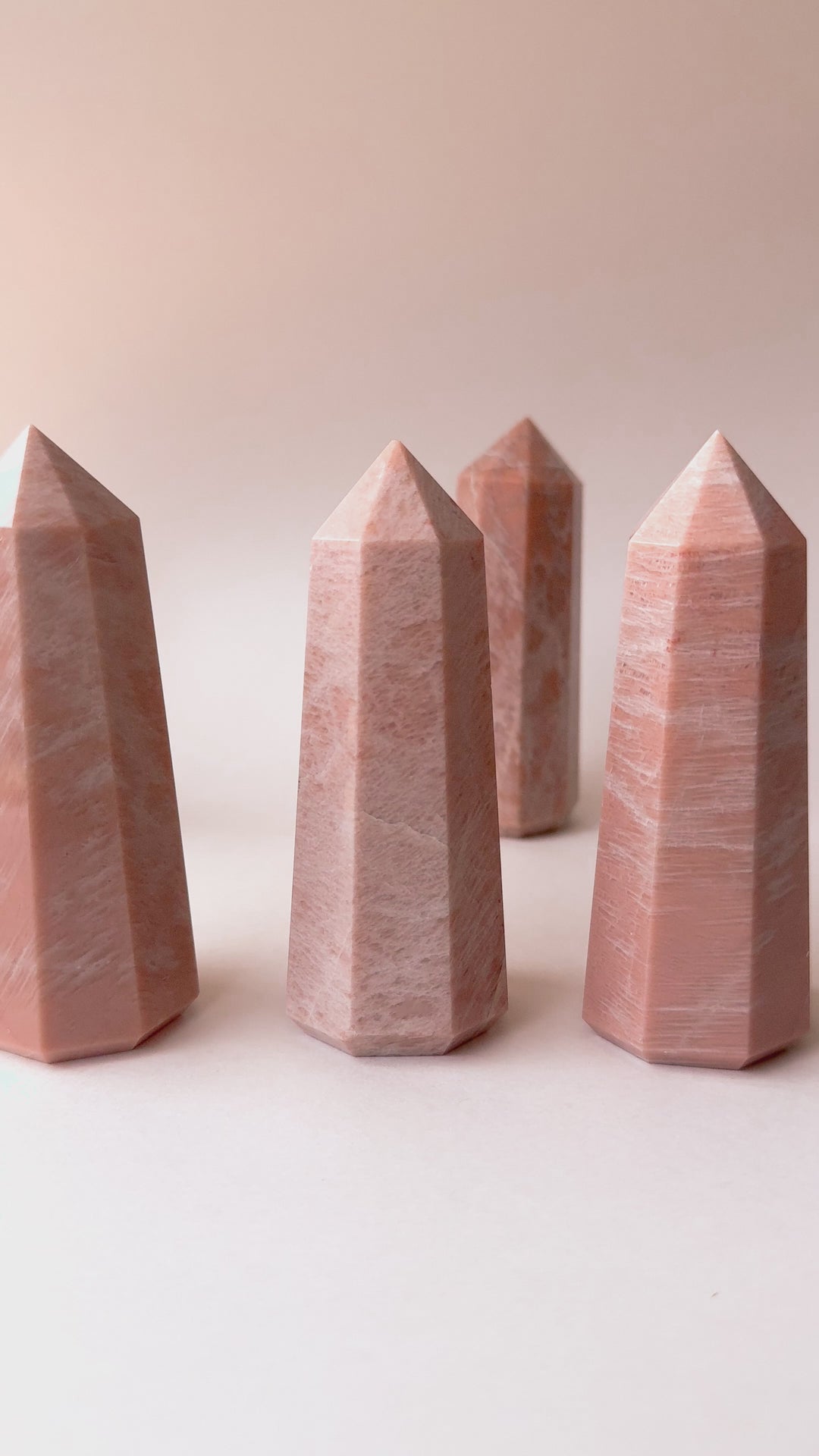 Peach Moonstone Tower // Soothing + Positivity + Inspiring