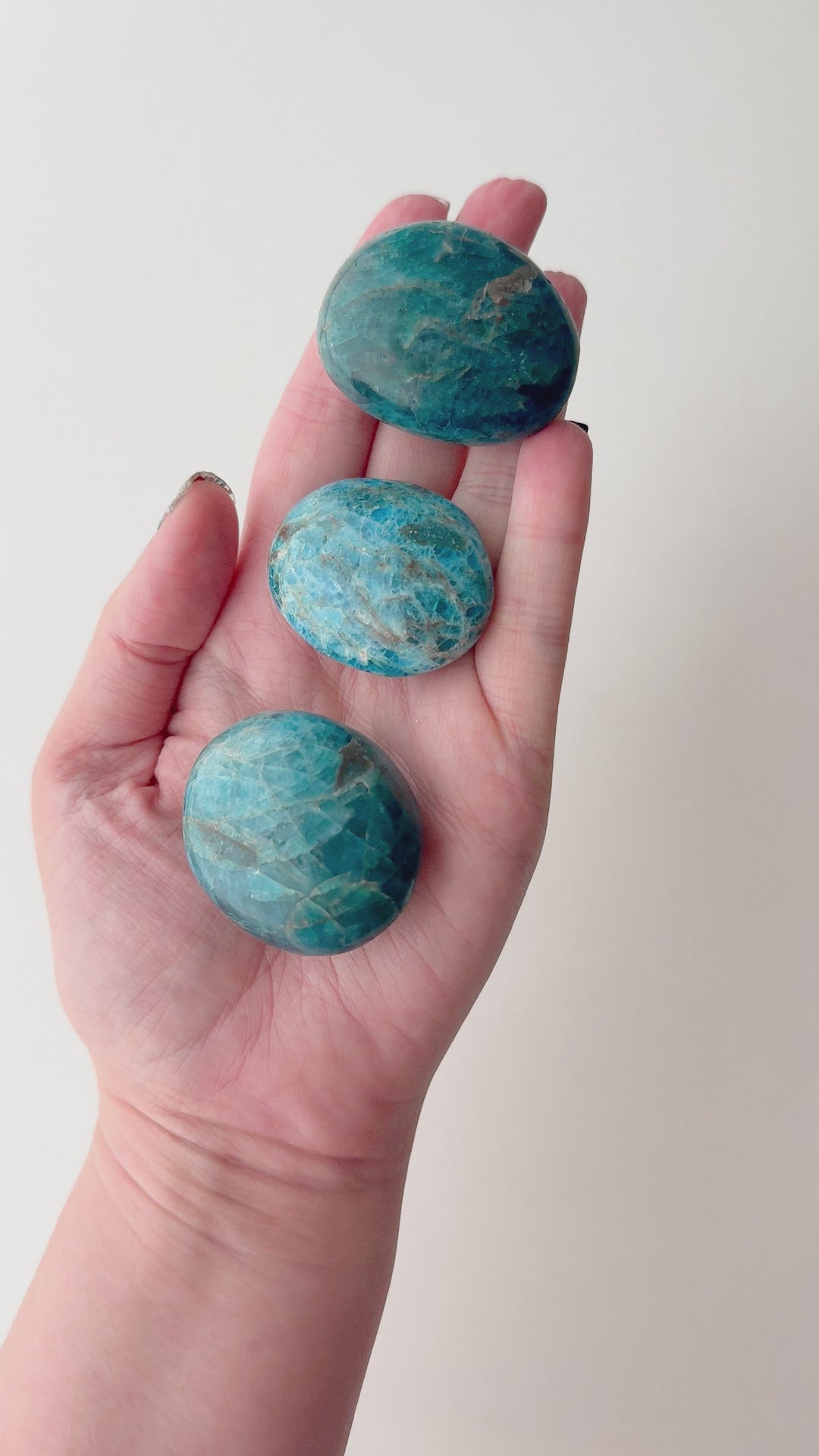 Apatite Palm Stone // Creativity + Motivation + Clarity