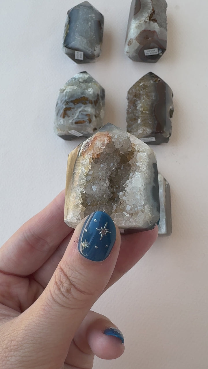 Agate Druzy Tower (Small) // Grounding + Balance