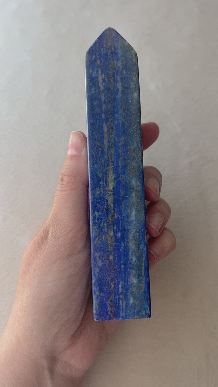 Lapis Lazuli Obelisk // Wisdom + Good Judgement