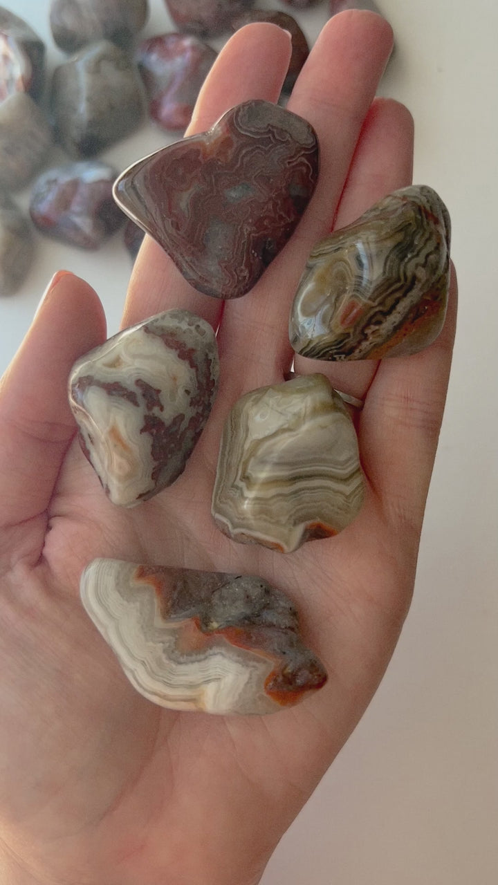 Crazy Lace Agate Tumble //  Emotional Stability + Inner Strength