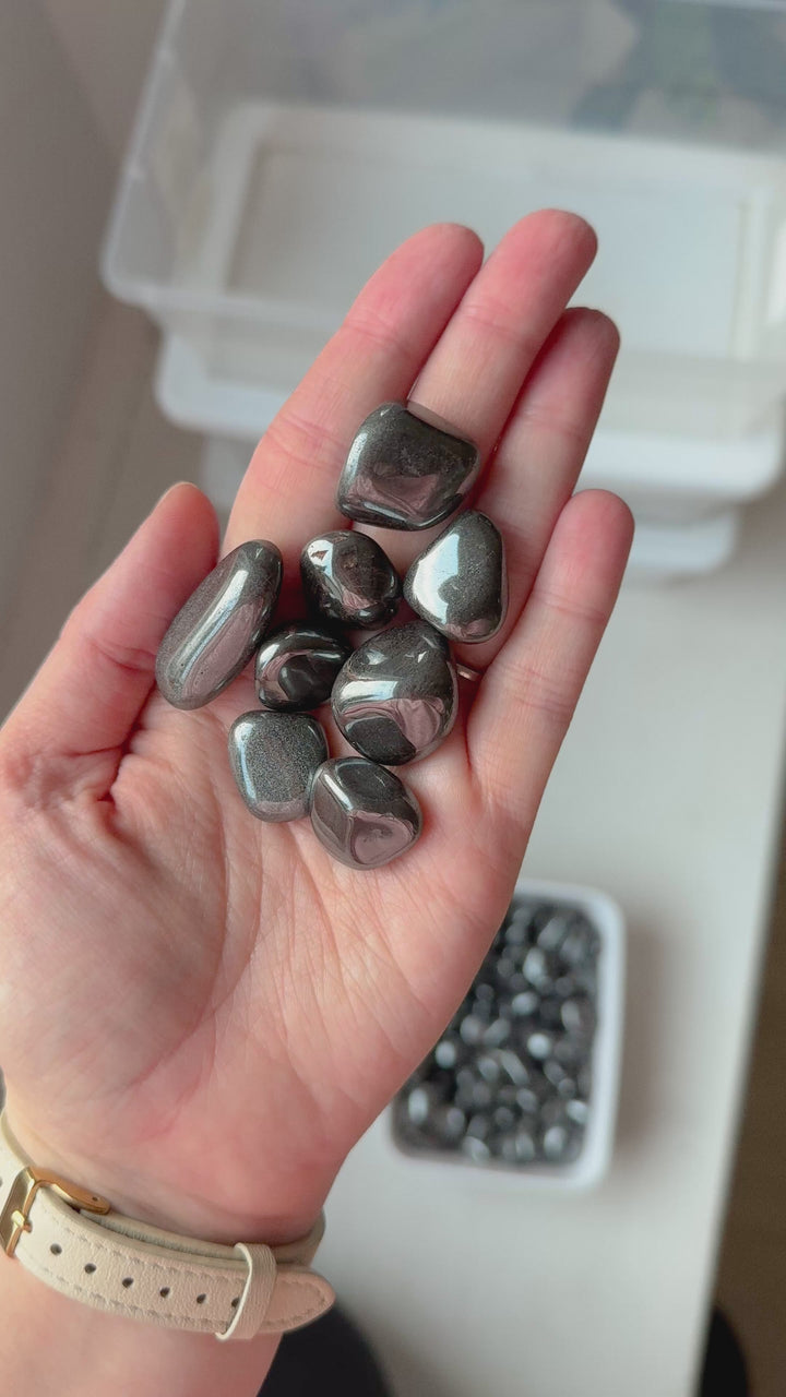 Hematite Tumble // Grounding + Focus