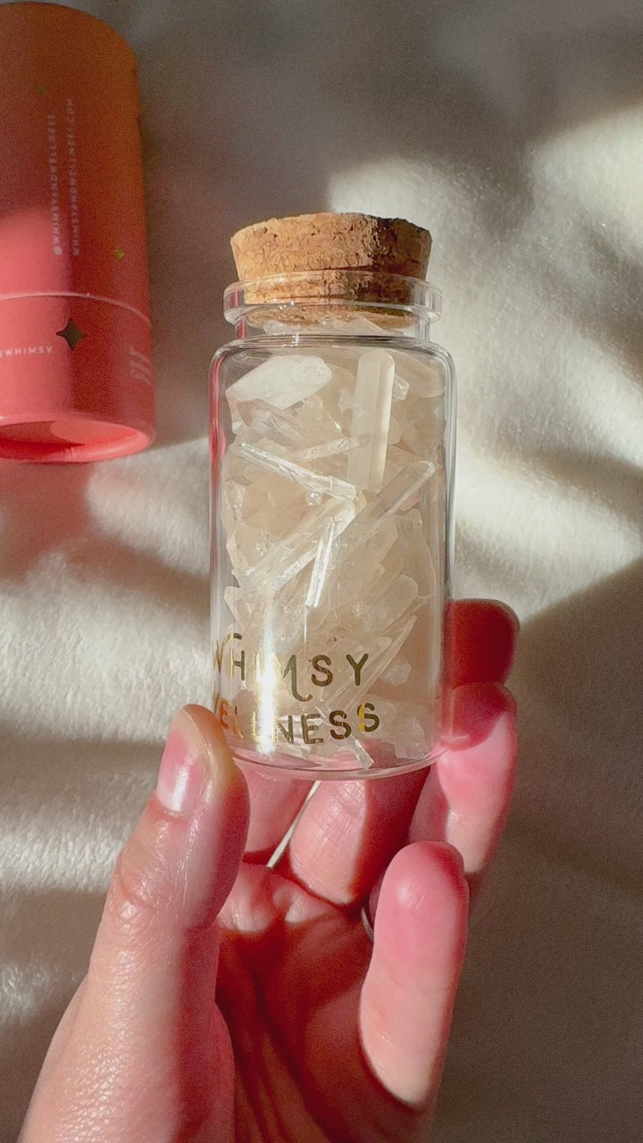 Mini Crystals in 50ml Glass Bottle