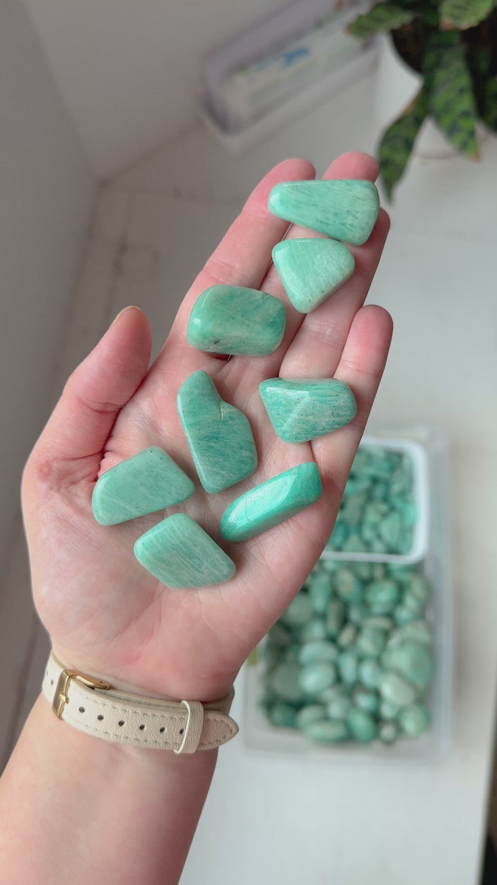 Amazonite Tumble // Communication + Optimism