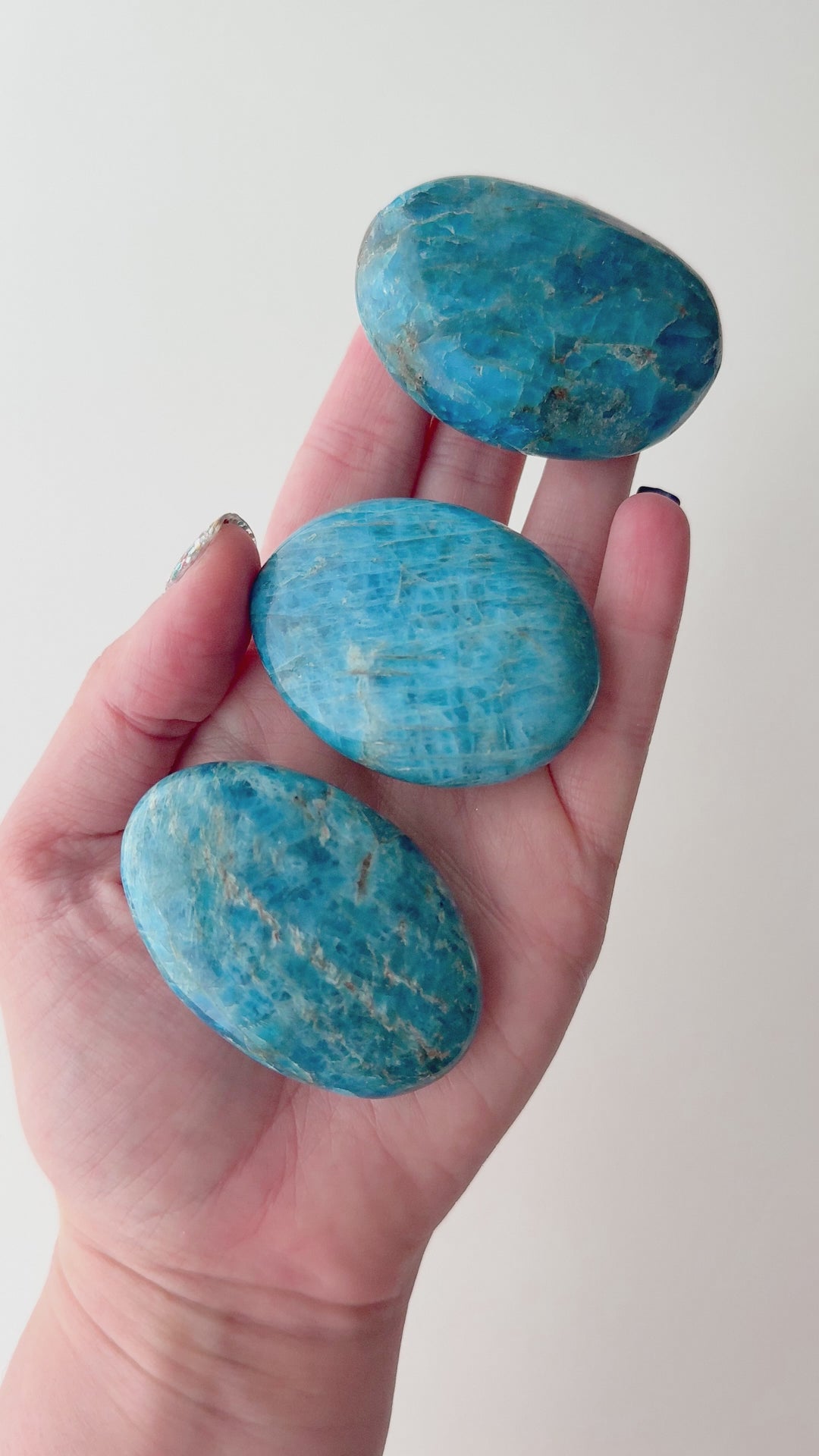 Apatite Palm Stone // Creativity + Motivation + Clarity