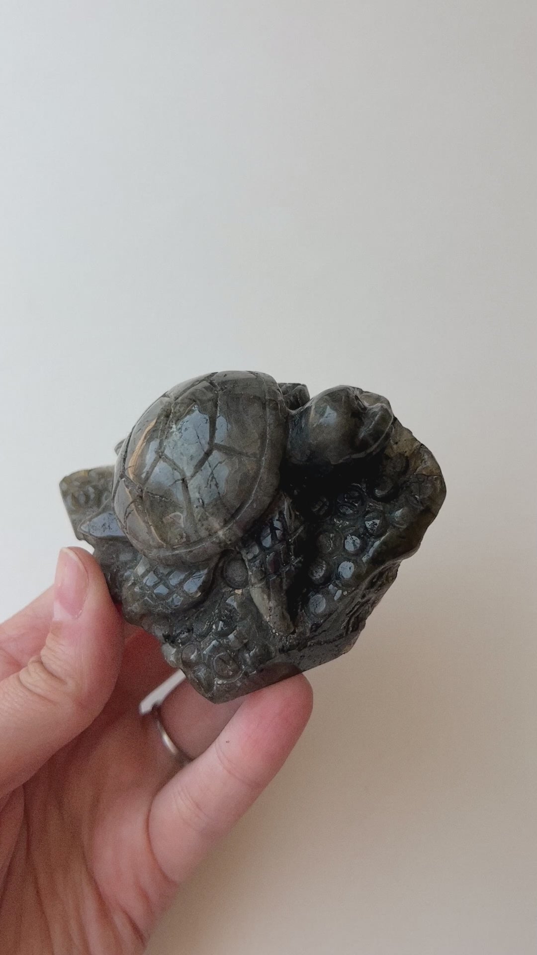 Crystal Turtle Carving