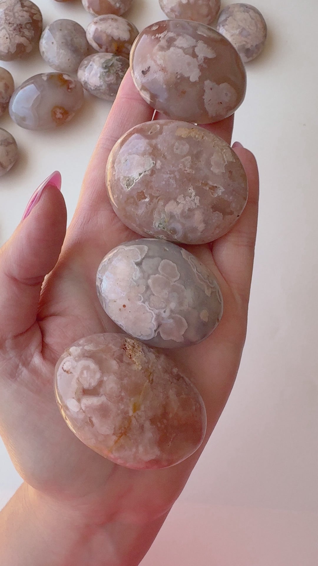 Flower Agate Palm Stone // Growth + Inspiration