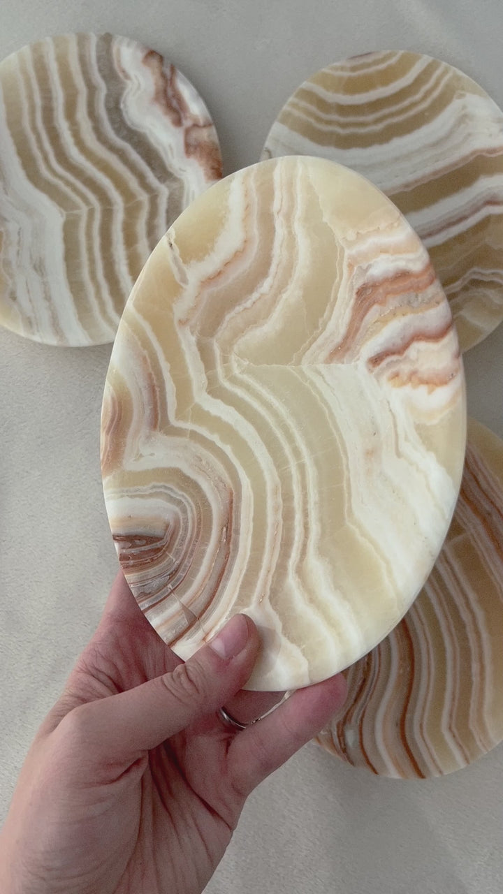 Aragonite Oval Dish // Concentration + Strength + Energy
