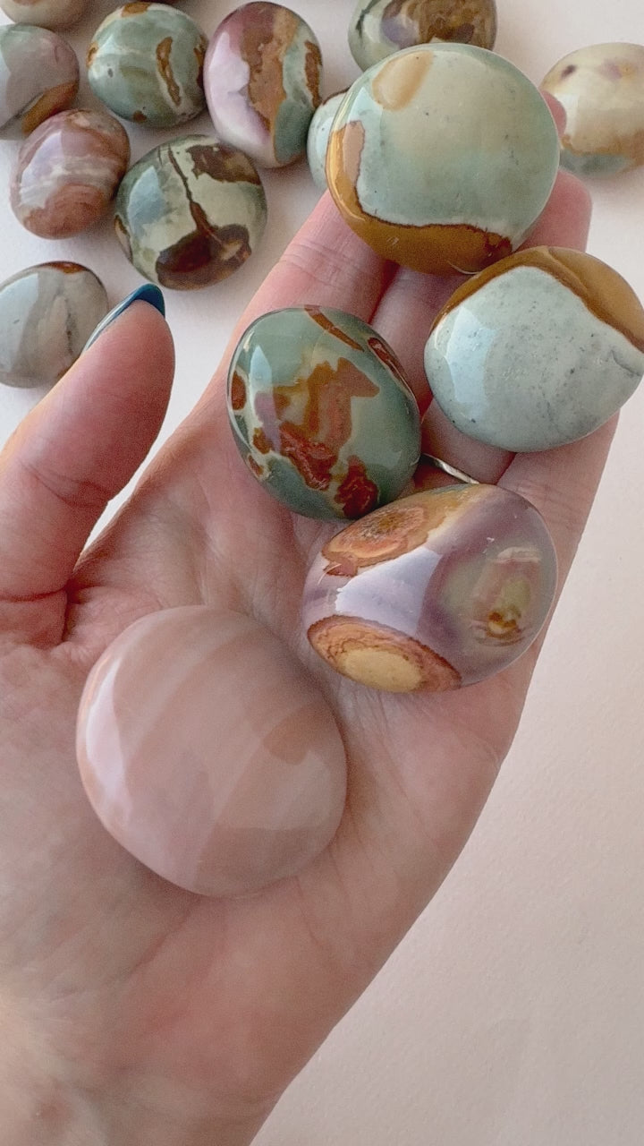 Polychrome Jasper Mini Palm Stone // Grounding + Creativity