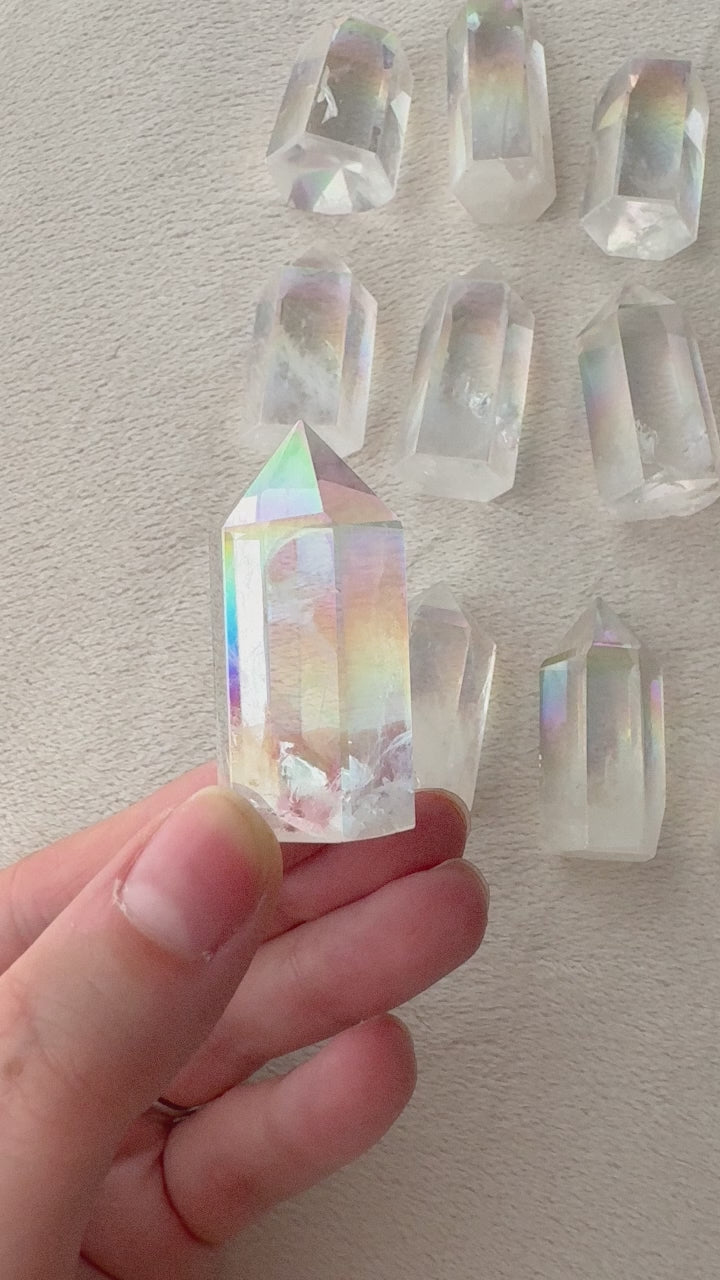 Angel Aura Quartz Tower // Joy + Healing + Peace