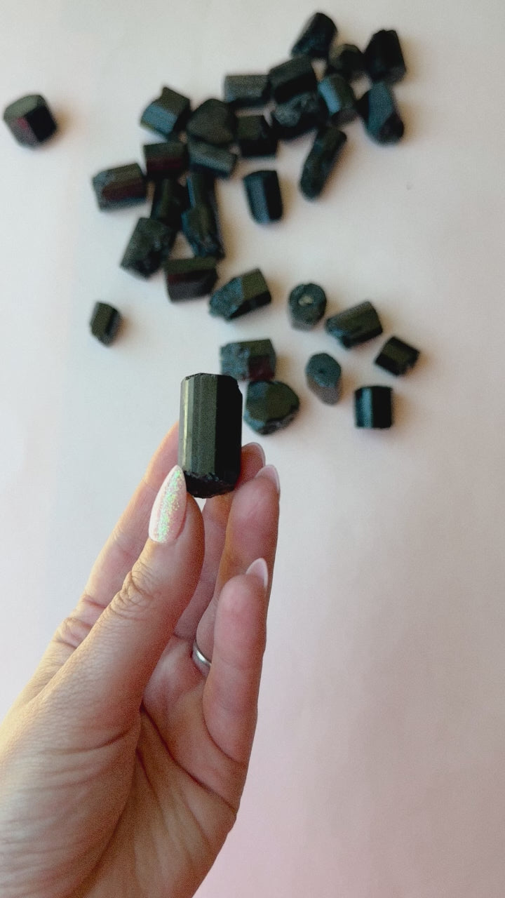 Black Tourmaline Raw (High Quality) // Protection + Grounding