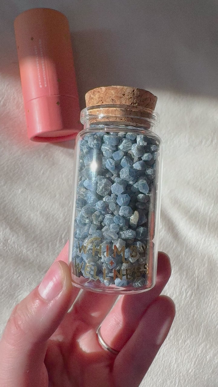 Mini Crystals in 50ml Glass Bottle