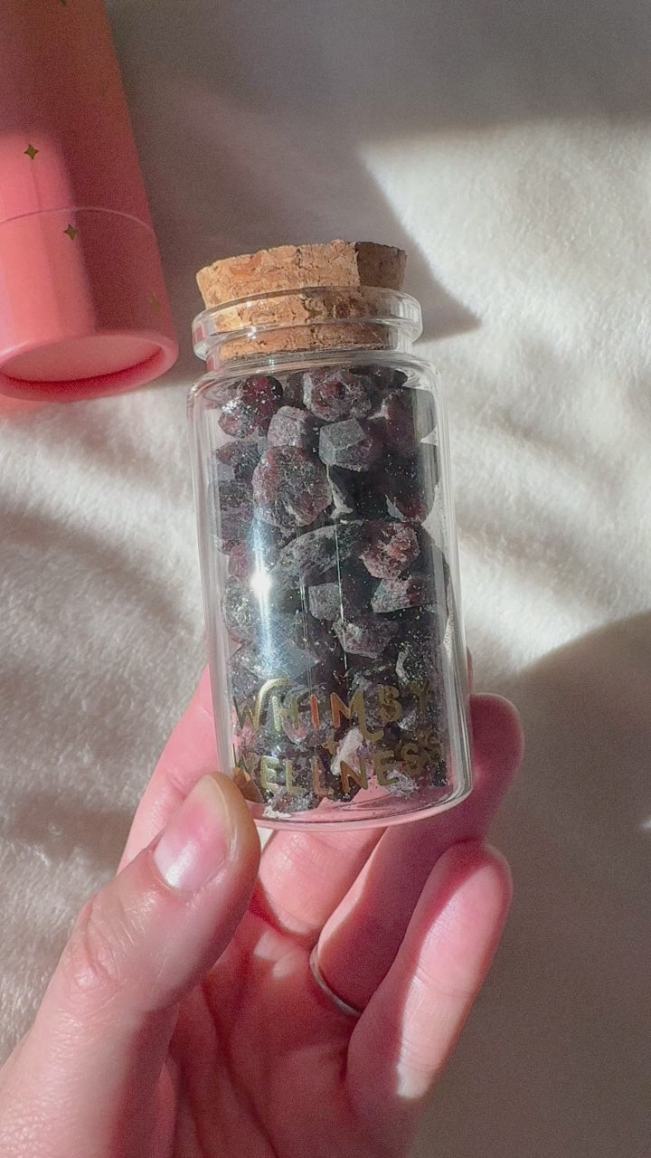 Mini Crystals in 50ml Glass Bottle