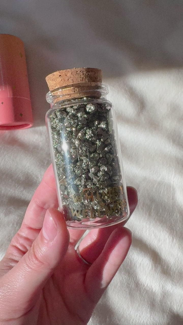 Mini Crystals in 50ml Glass Bottle