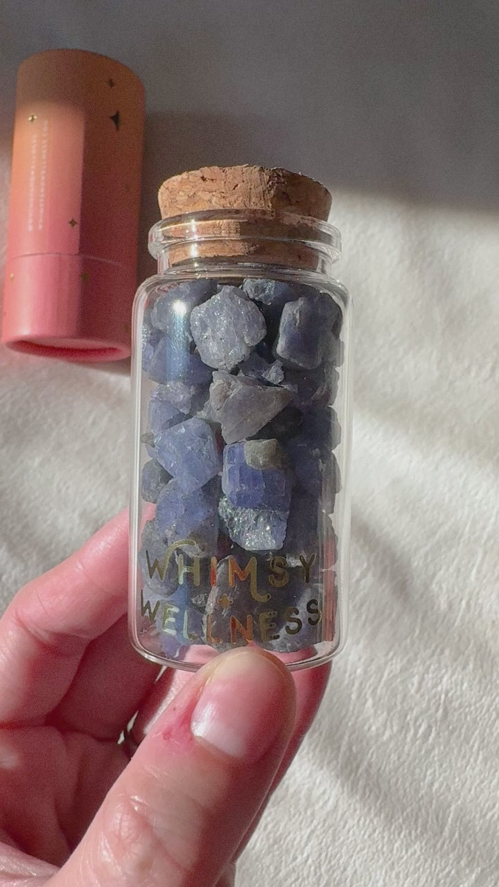 Mini Crystals in 50ml Glass Bottle (Large)