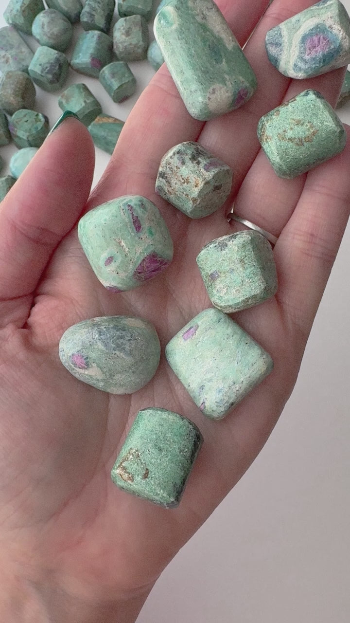 Ruby in Fuchsite Tumble // Healing + Love