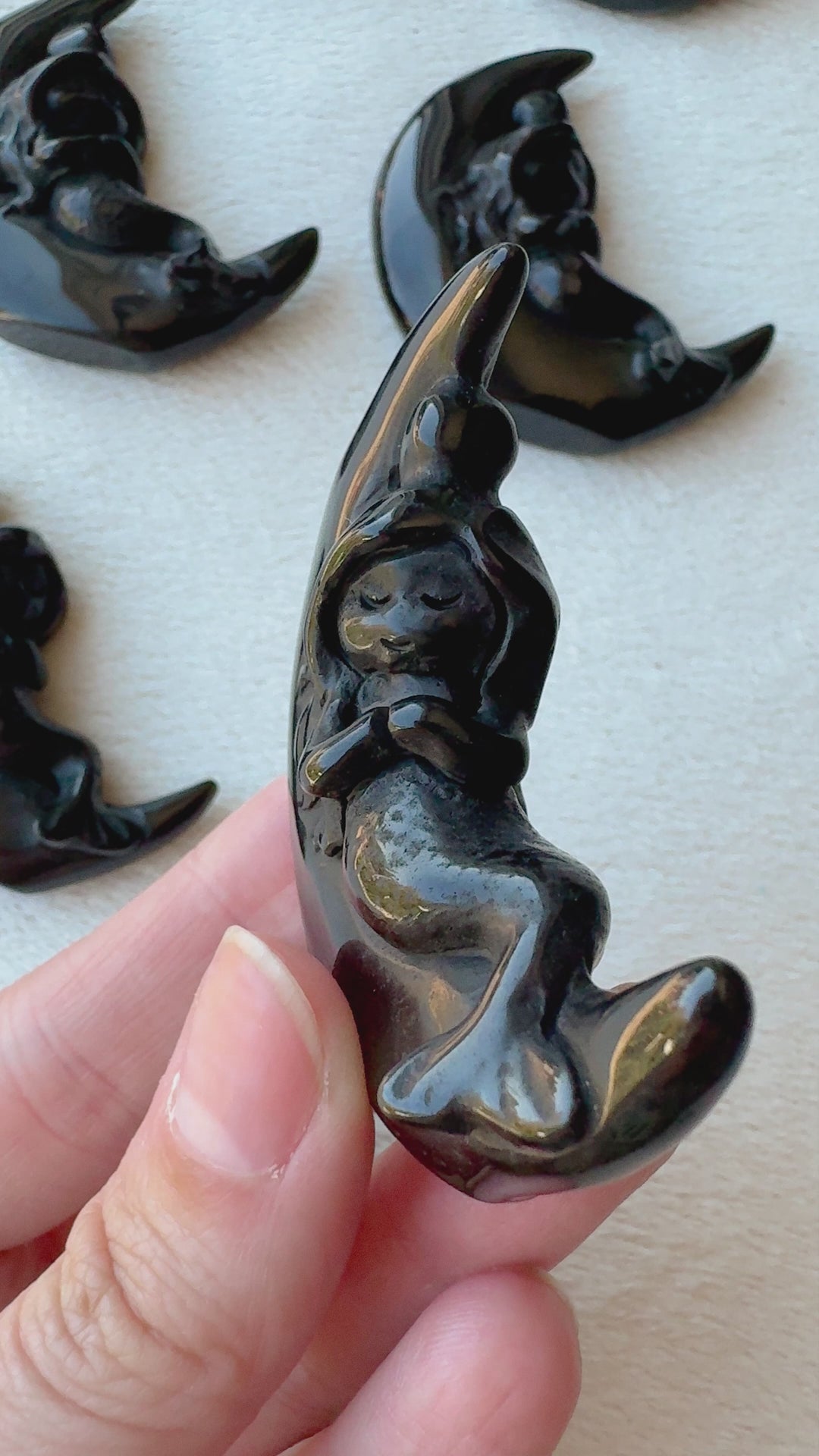 Mermaid in the Moon Carving