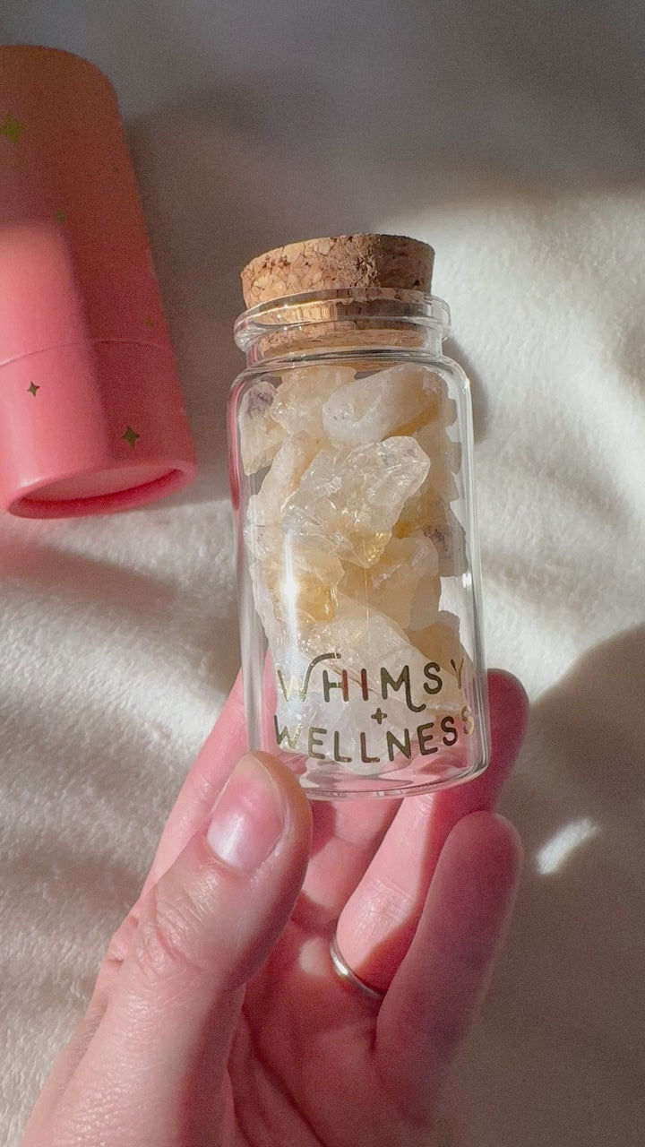 Mini Crystals in 50ml Glass Bottle (Large)