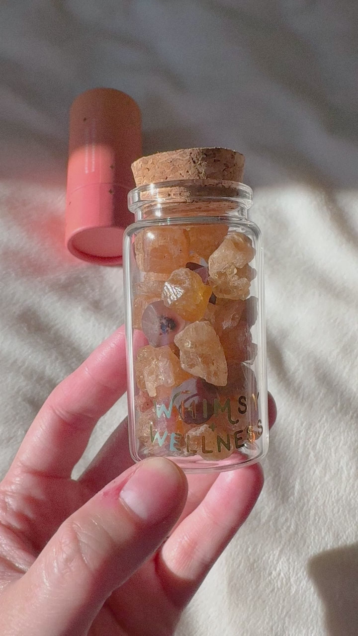 Mini Crystals in 50ml Glass Bottle (Large)