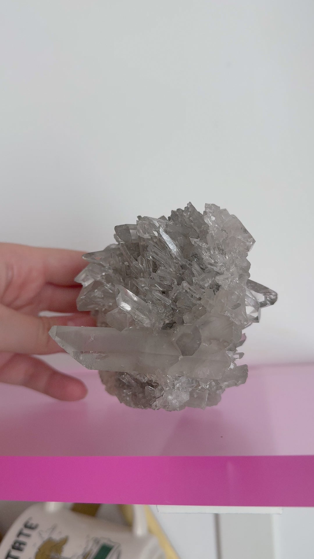 Gray Phantom Quartz Cluster // Transformation + Insight