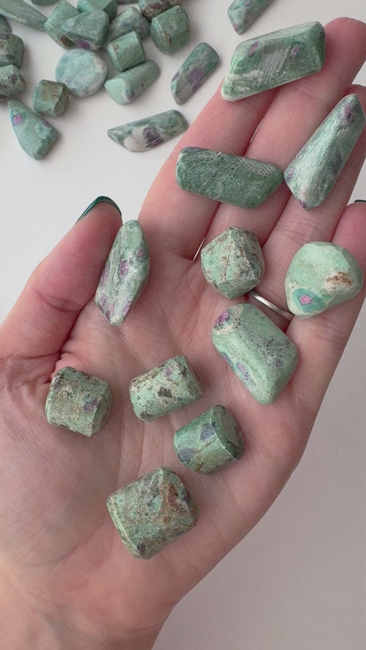 Ruby in Fuchsite Tumble // Healing + Love