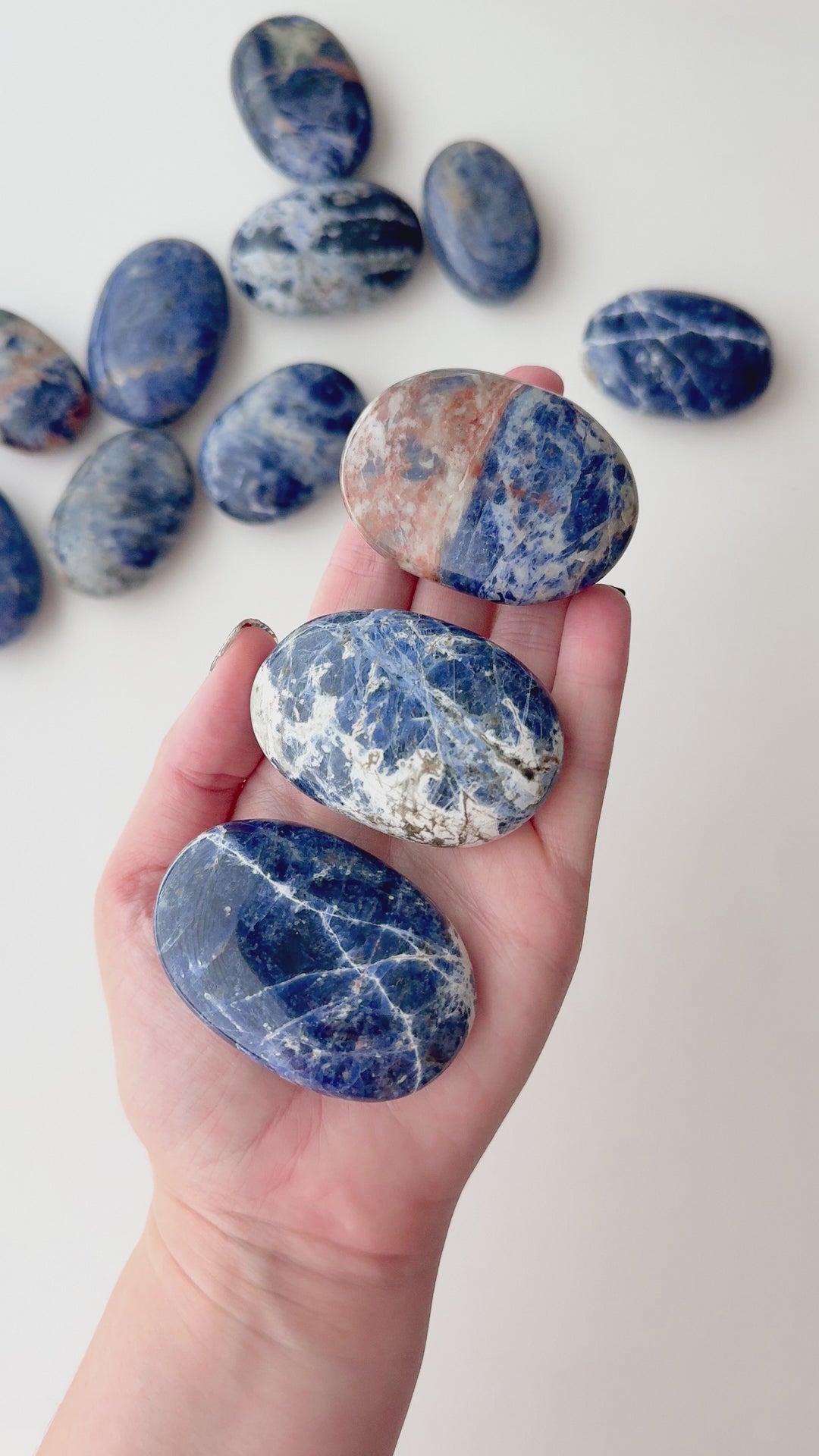 Sodalite Palm Stone // Clarity + Communication