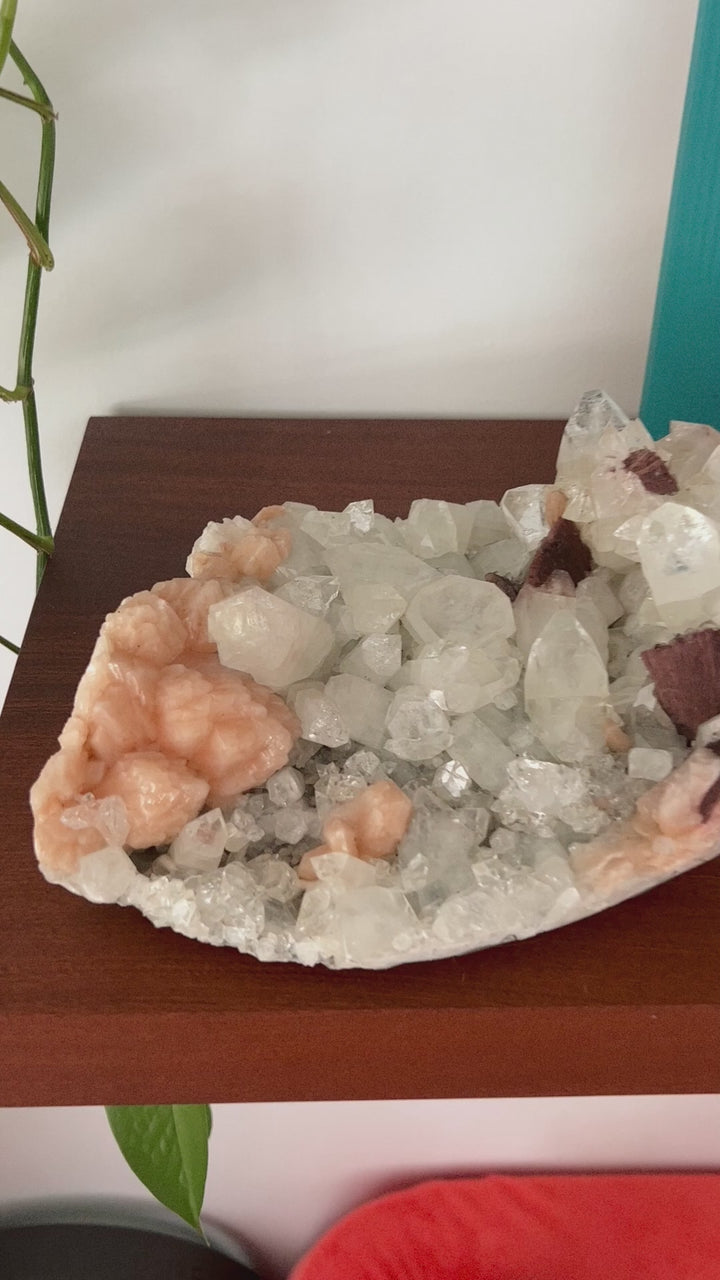 Apophyllite + Stilbite Cluster // Stone of Truth + Opens Intuition