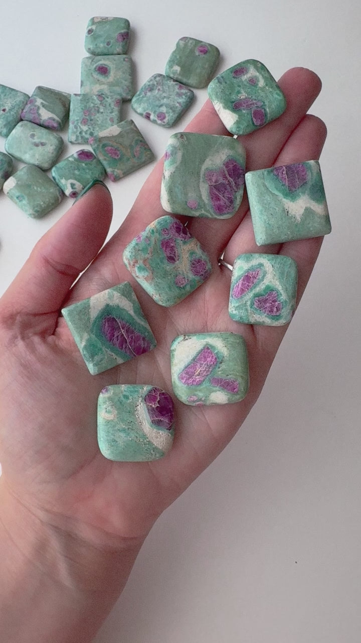 Ruby in Fuchsite Square // Healing + Love + Acceptance