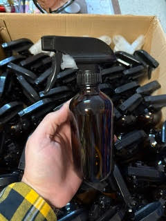 Amber Glass Spray Bottle