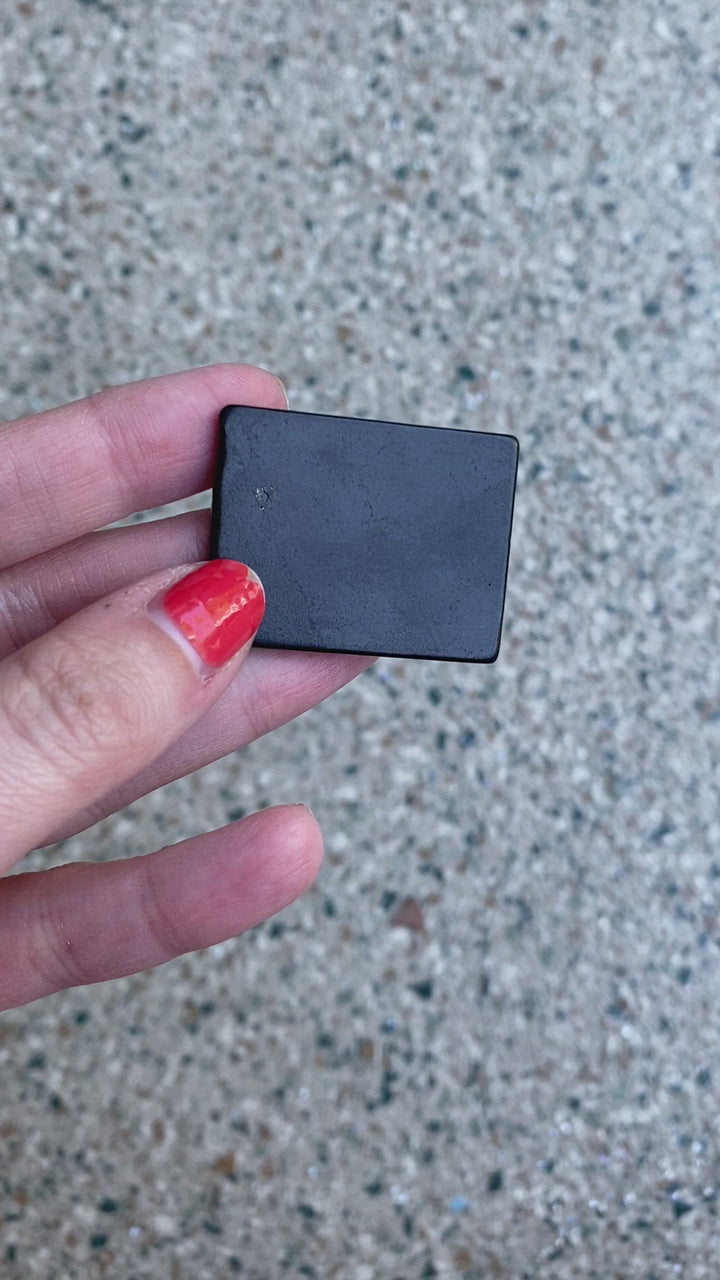 Shungite Rectangle Tile // Grounding + Connection to Earth
