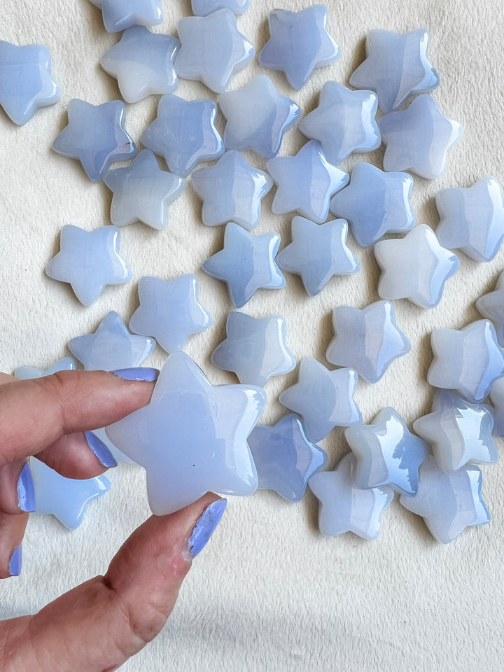 Blue Chalcedony Star // Self-Reflection + Open Your Heart