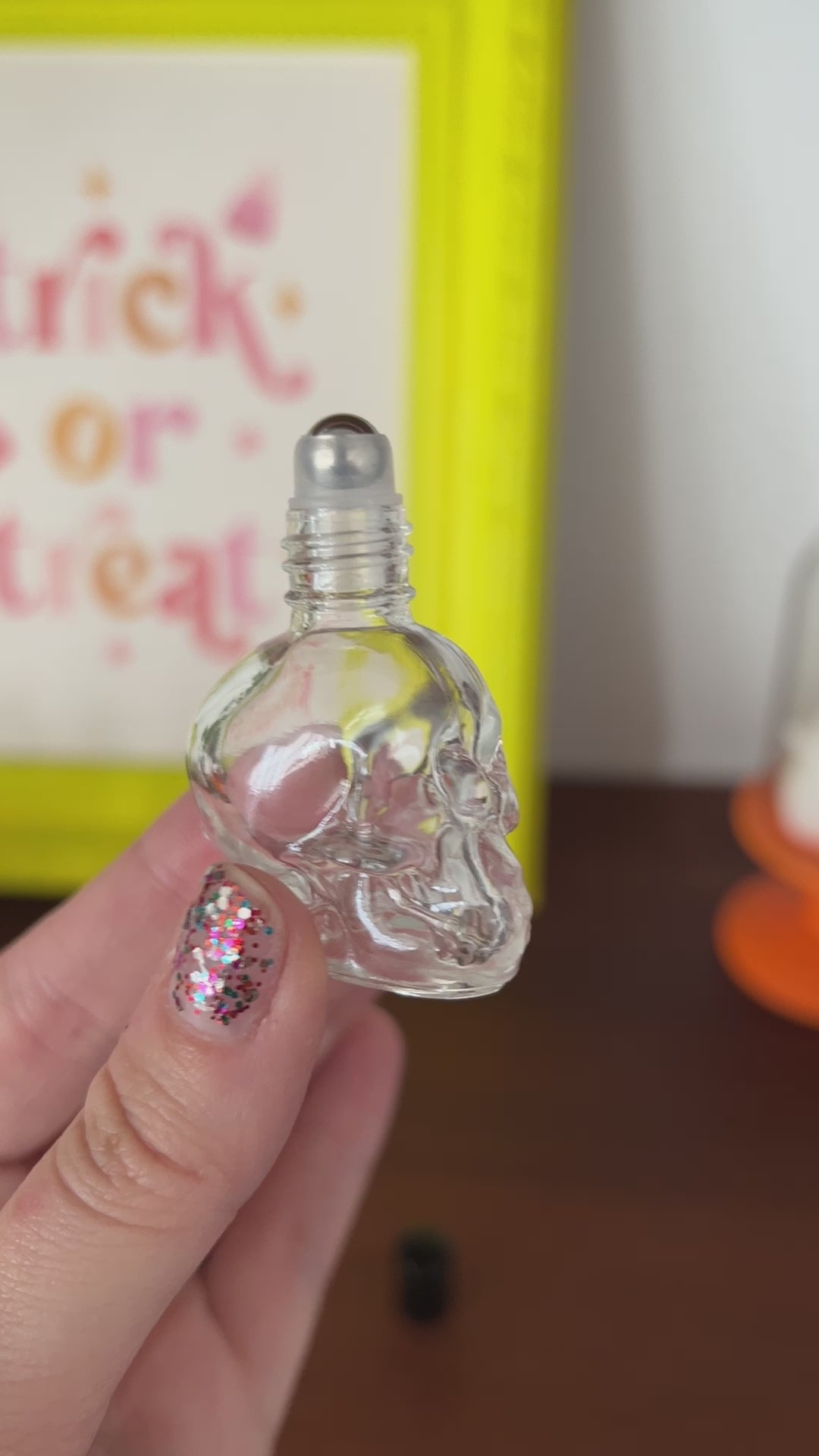 Skull Essential Oil Bottle