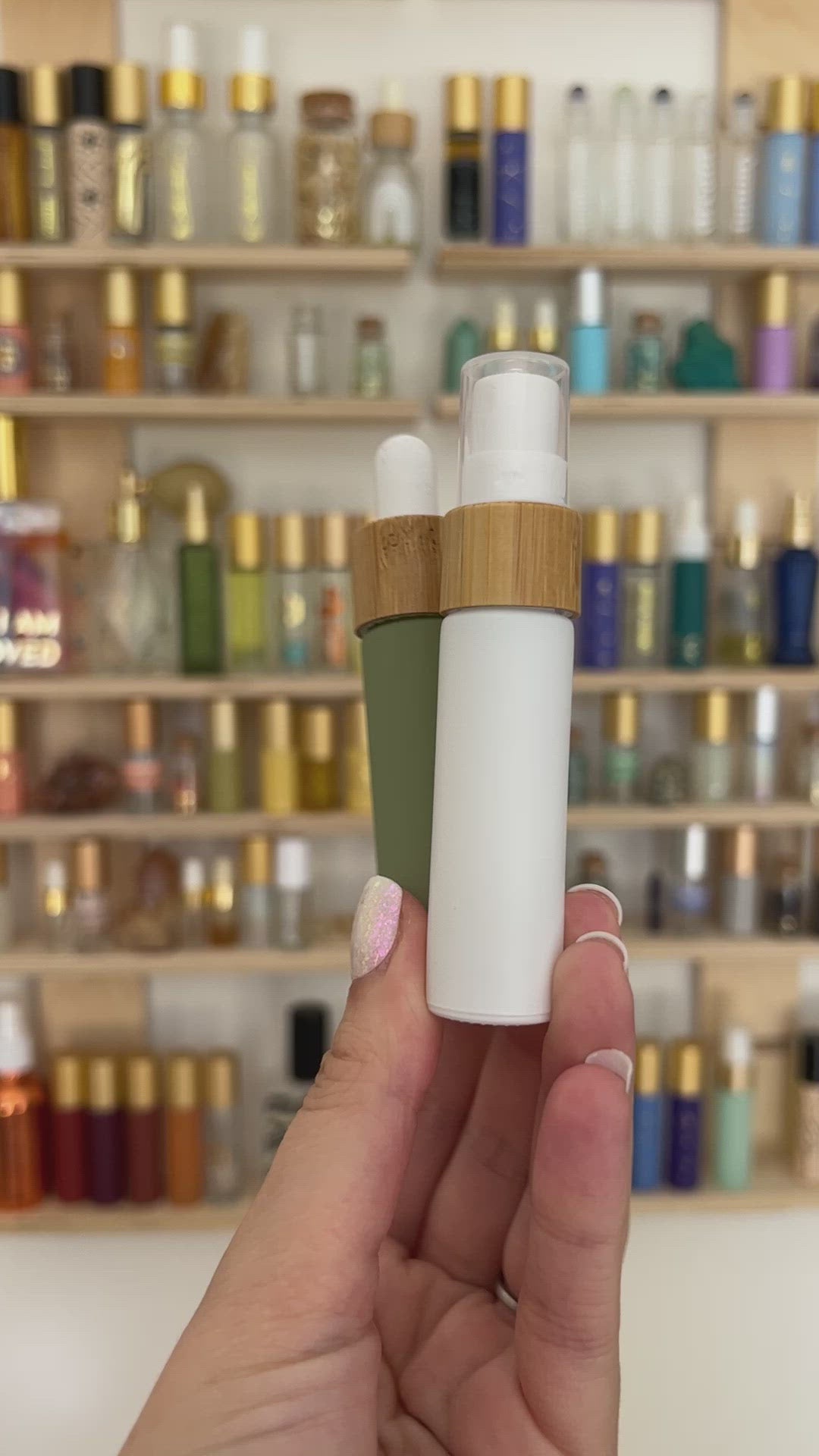 Bamboo Dropper + Spray Top for 10ml Bottle