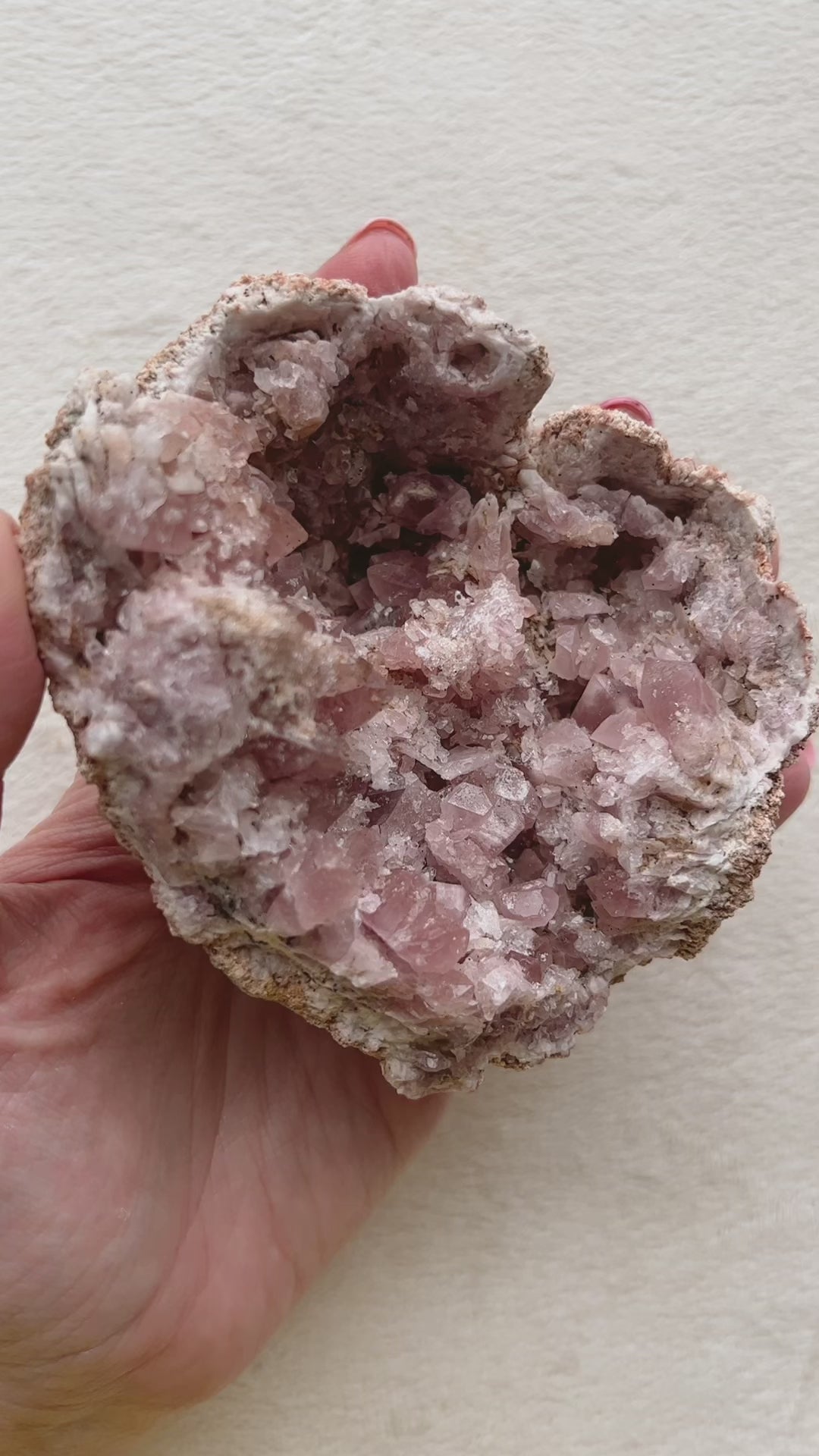 Pink Amethyst Large Cluster // Love + Compassion
