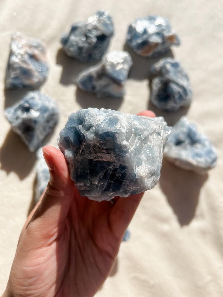 Blue Calcite Raw // Calming + Soothing