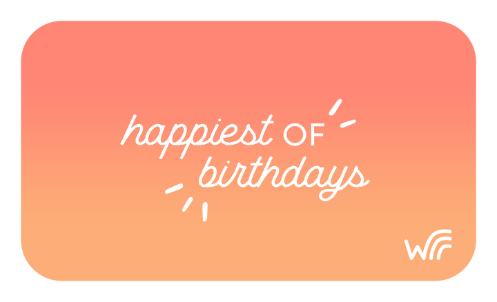 Gift Card || Delivered by Email || Happiest of Birthdays