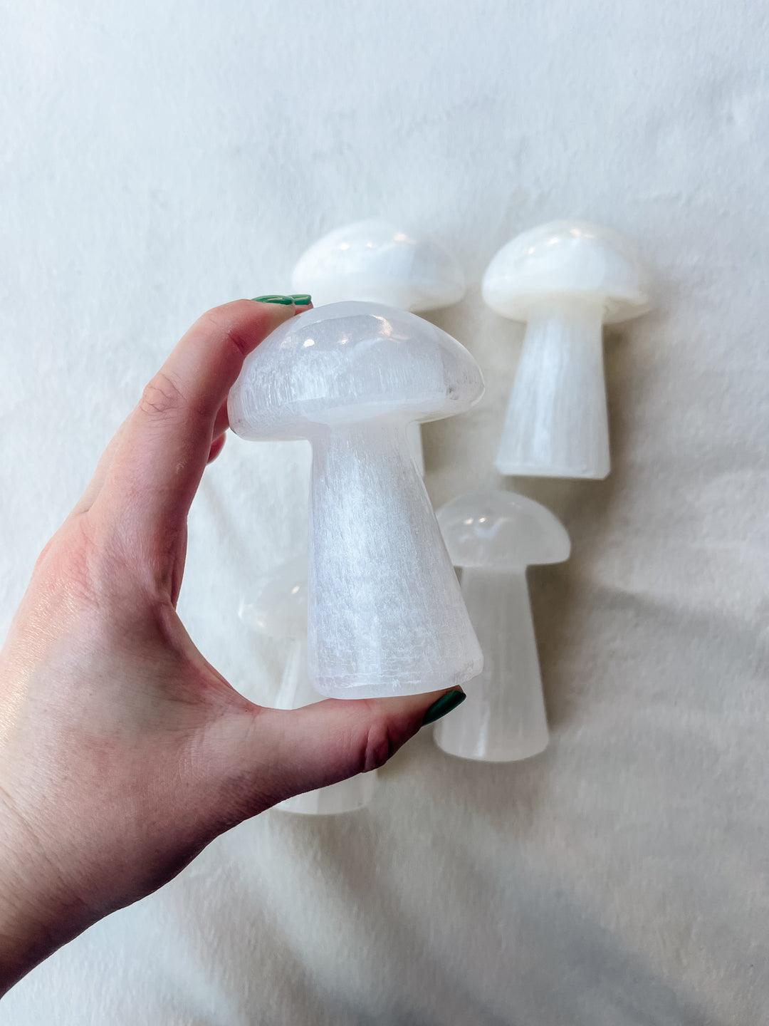 Selenite Mushroom // Protection + Insight + Flexibility