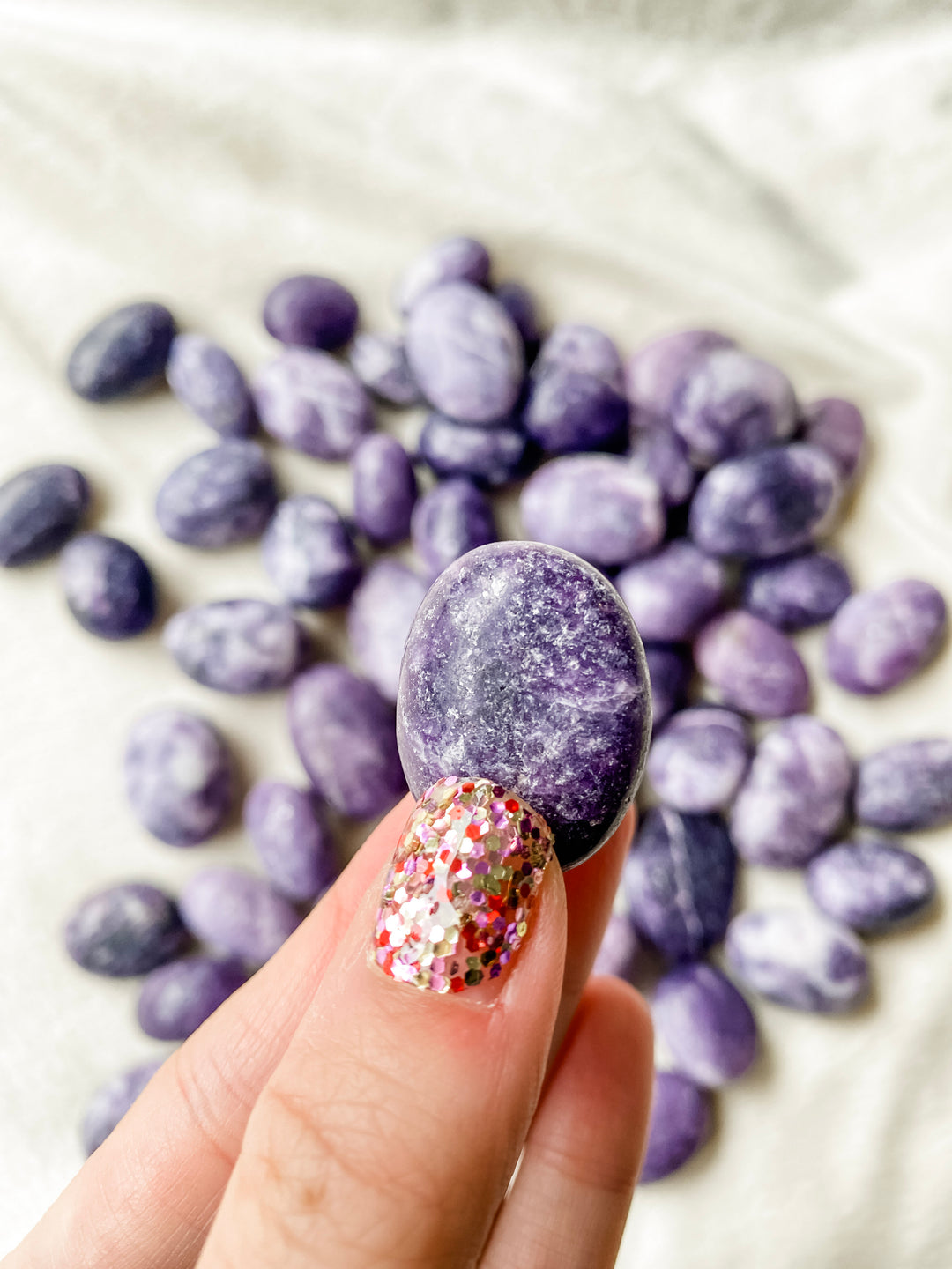 Lepidolite Pebble // Calming + Supports Learning